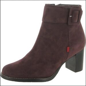 🌻Marc Joseph Burgundy Ankle Boots